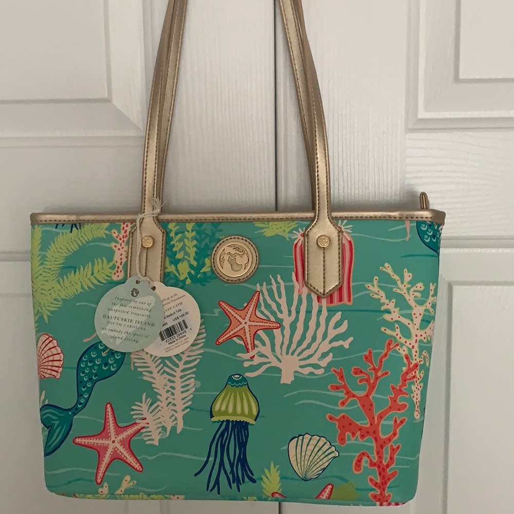 Spartina 449 Golden Mermaid Medium Tote